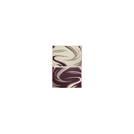 Mings Mark Reversible Mat; Swish; Burgundy/Tan; 8Ft x 18Ft SD8185